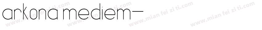 arkona mediem字体转换